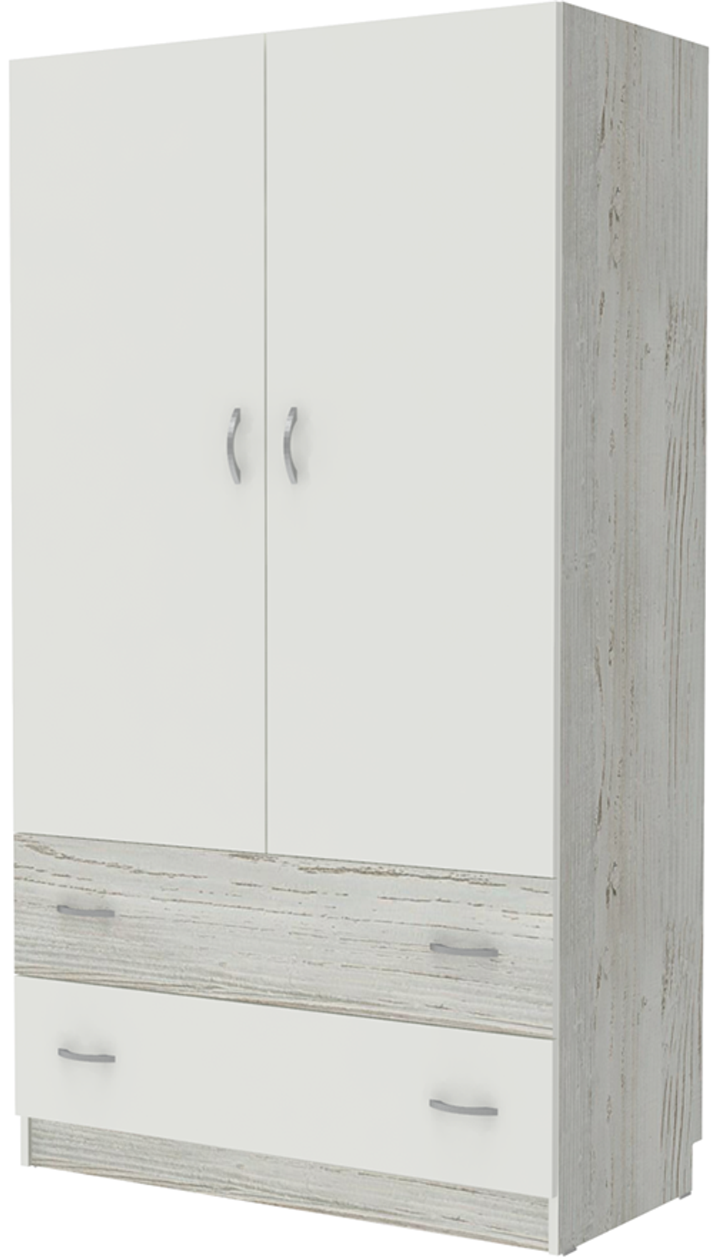 Шкаф 2-х створчатый КарИВи Кадет Винтерберг Белый