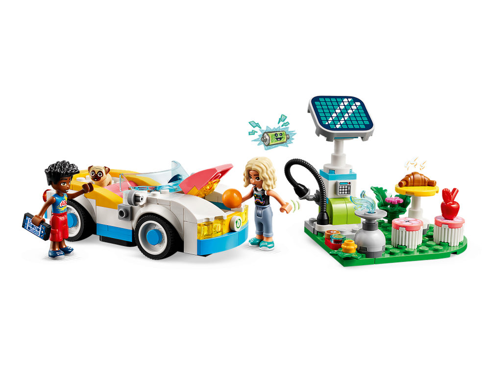 LEGO Friends 42609 «Электромобиль и зарядная станция» — эко-игра, Хартлейк-Сити