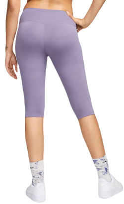 Leginsy Nike Dri-Fit One High-Waisted Capri Leggings - Фиолетовый