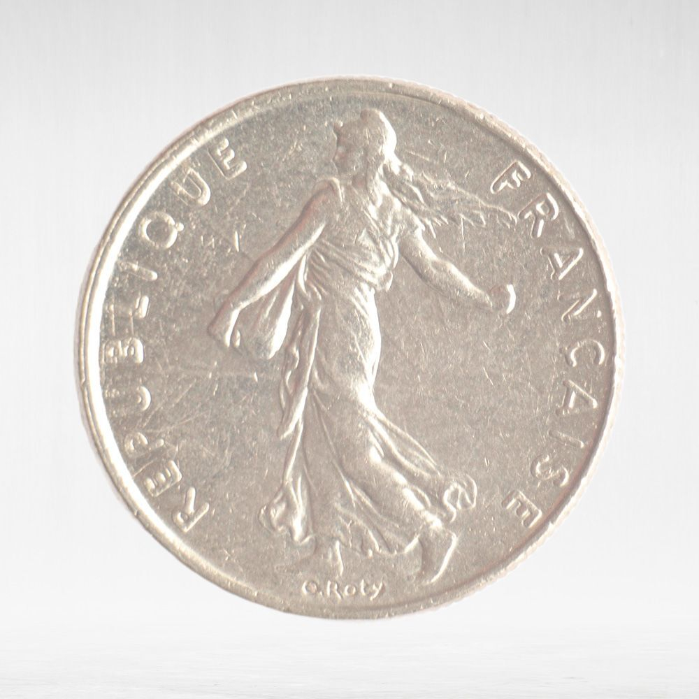 France, ½ Franc 1991 - Signature "O. Roty", VF