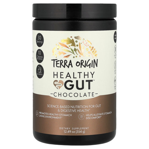 Terra Origin, Healthy Gut™, с шоколадным вкусом, 354 г (12,49 унции)