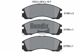 BENDIX Braking - BPD1195-BEN - Brake Pad Set, disc brake