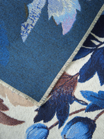 Гобеленовая столешница Голубые пионы 45х100