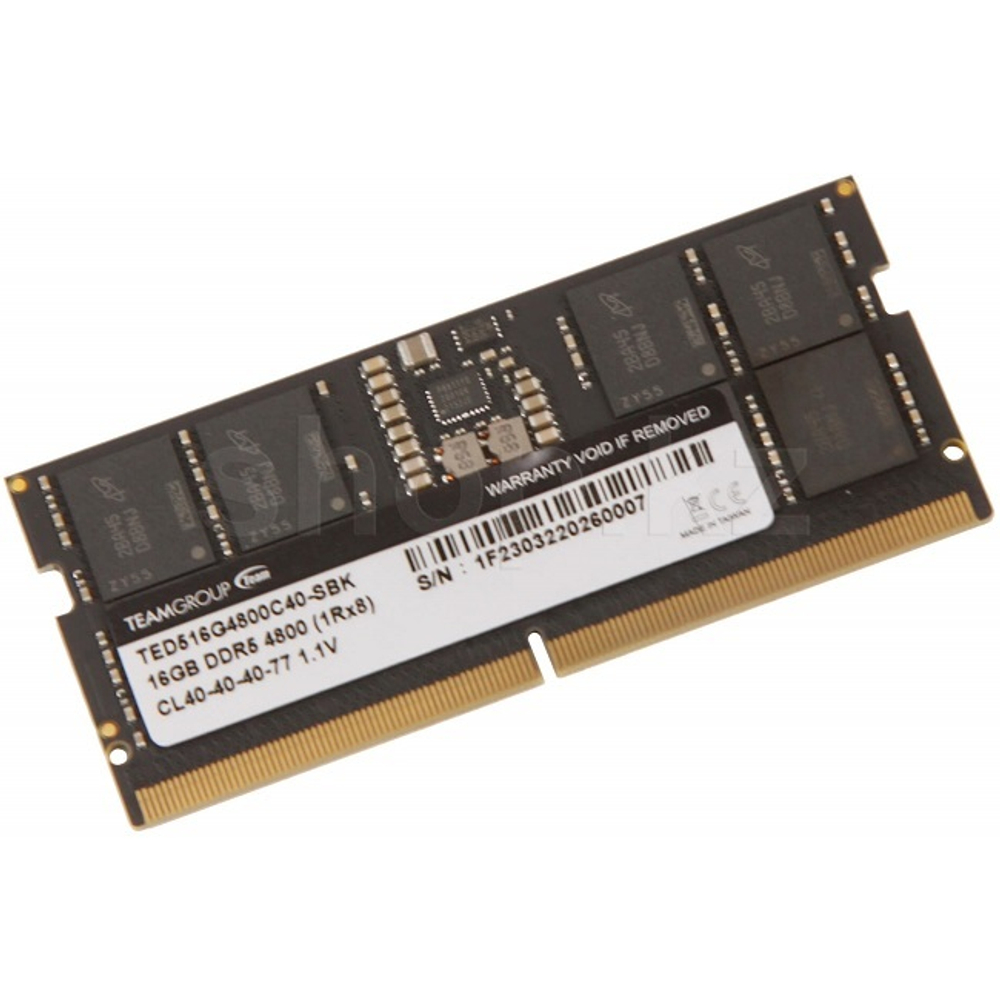 Модуль памяти NBook SO-DDR5 16GB, 4800Mhz, Team Group ELITE (TED516G4800C40-S01)