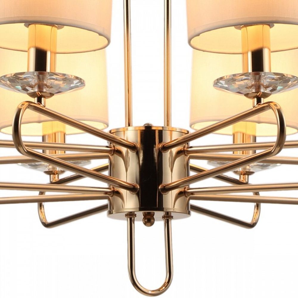 Подвесная люстра ILLUMICO  IL6196-8P-17 GD