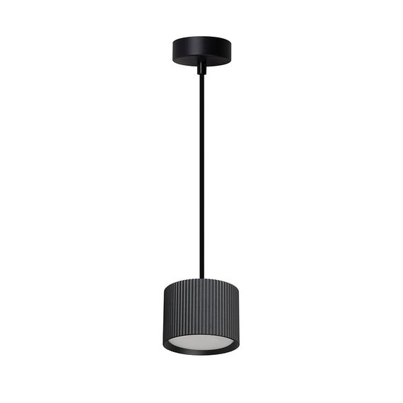Светильник потолочный Feron Barrel HL4588 ARIA levitation 12W, 230V, GX53, черный, на подвесе 1,7 м