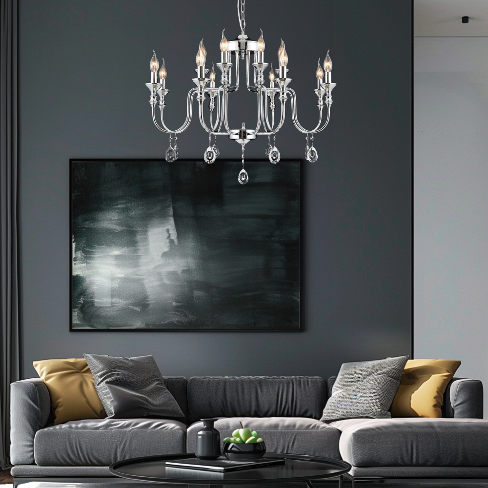 Citilux Рига CL437221 Люстра подвесная Хром