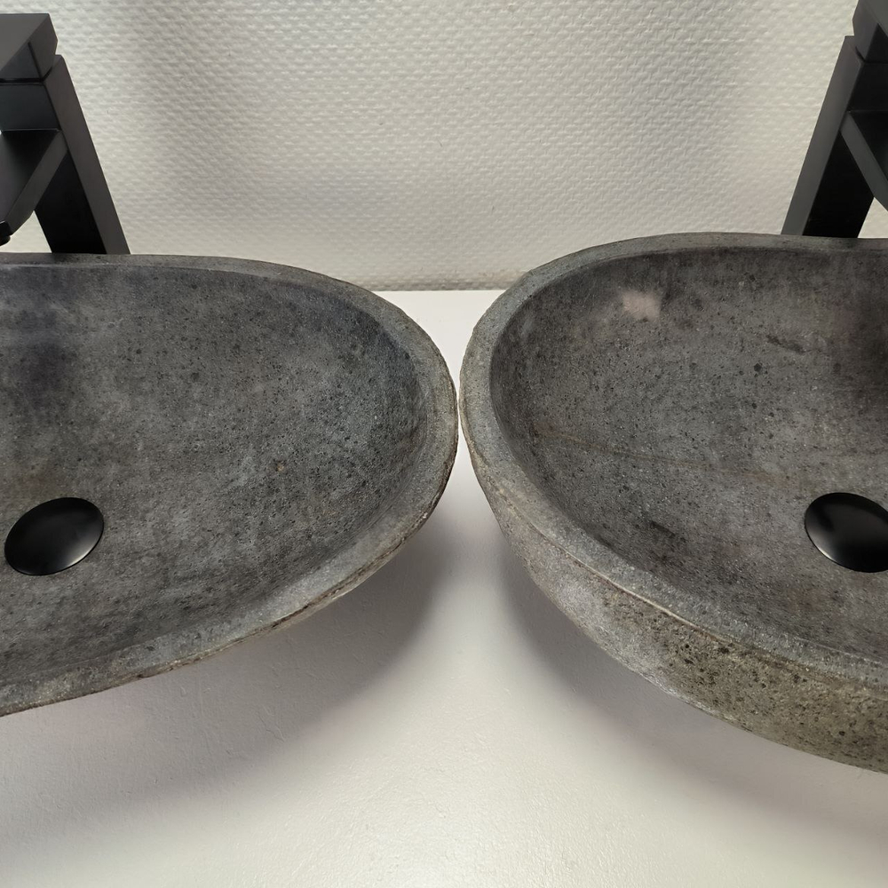 Раковина из речного камня ПАРА! RS-63842 54*38*15 2шт 0127
