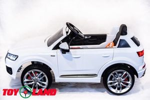Детский электромобиль Toyland Audi Q7 белый фото №4