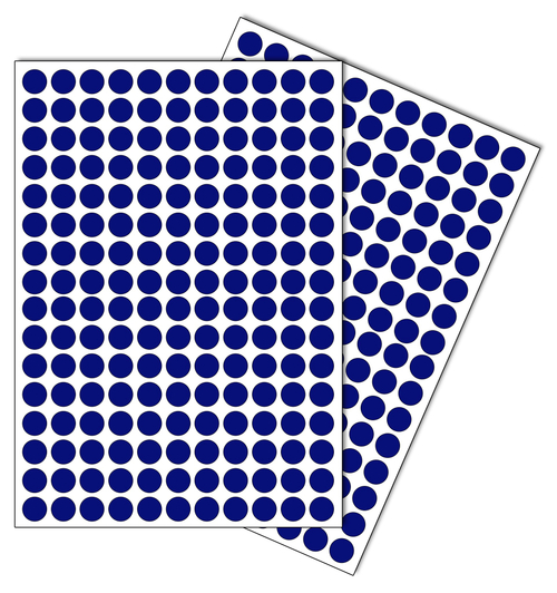 Темно синие виниловые наклейки для маркировки Policomprint М10, 10 мм.