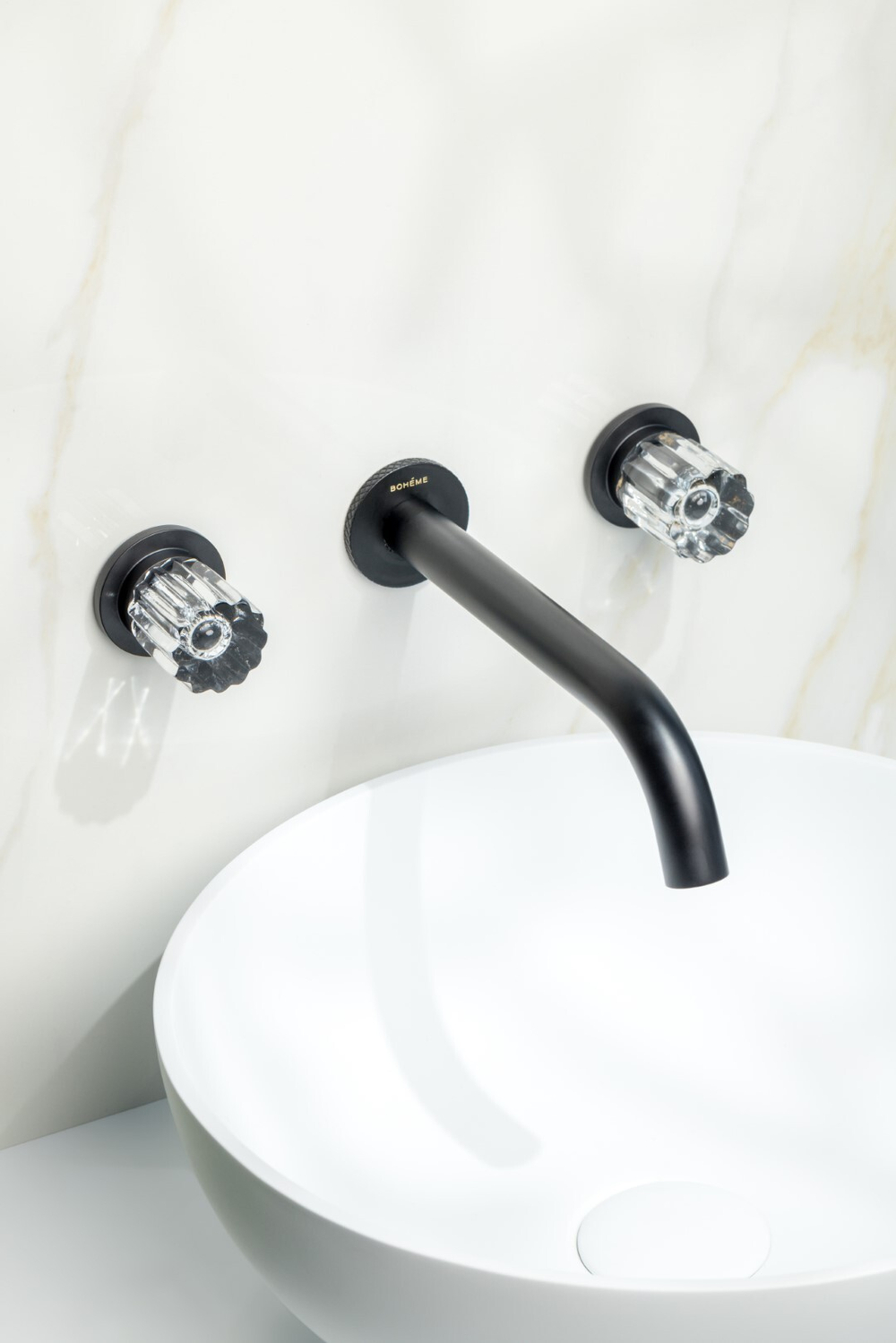 Boheme Смеситель из стены ELEGANTE на 3 отв. BLACK