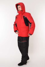 Зимний мужской костюм-поплавок TritonGear Skif -40 (Таслан) Красный/Чёрный