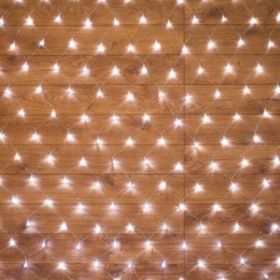 Гирлянда "Сеть" 1,5х1,5м, прозрачный ПВХ, 150 LED Белые