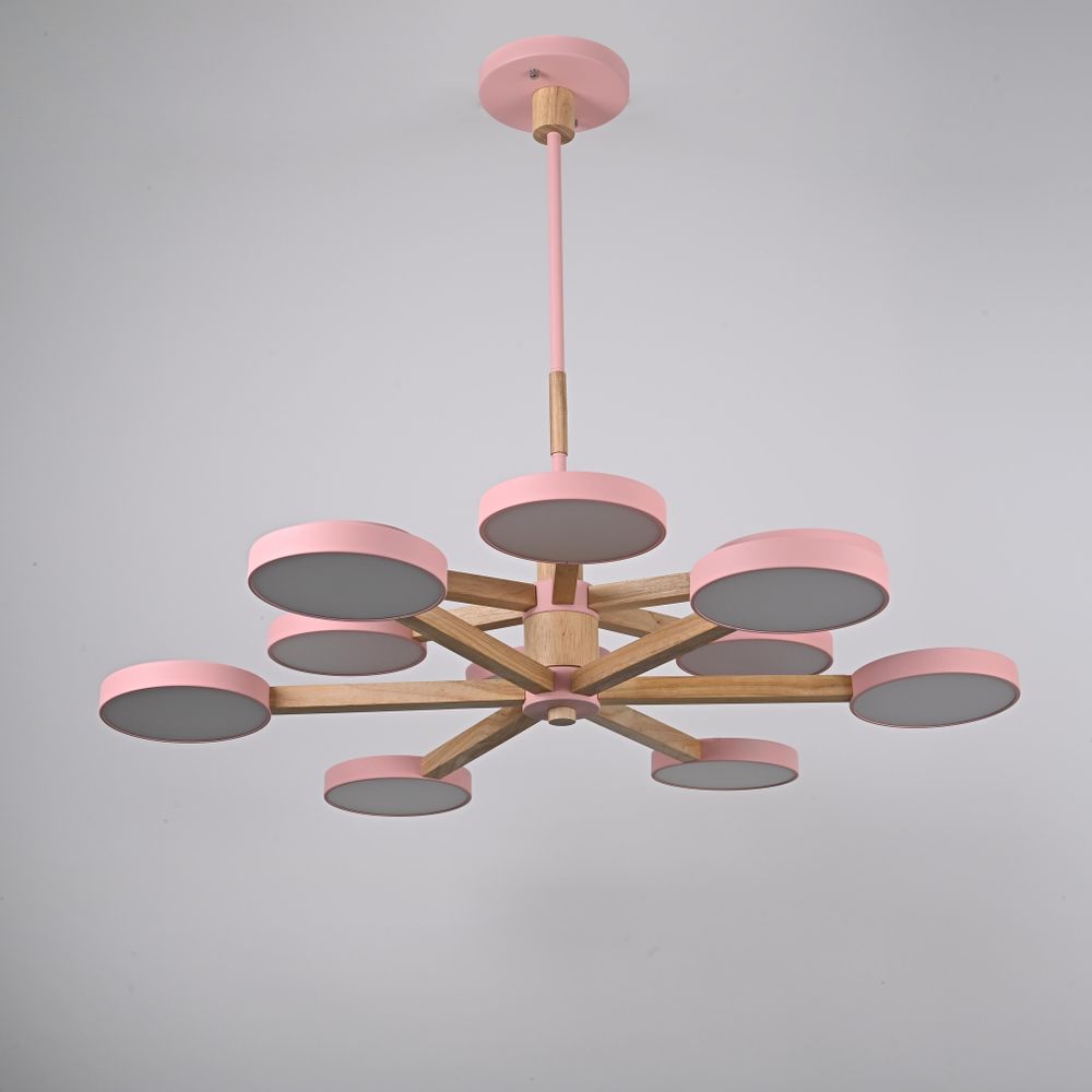 Люстра на штанге TURNA DBL L12 Pink