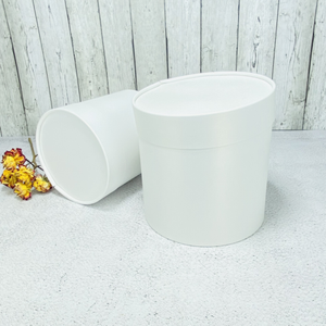 Коробки с крышкой тубус набор из 2шт Белые