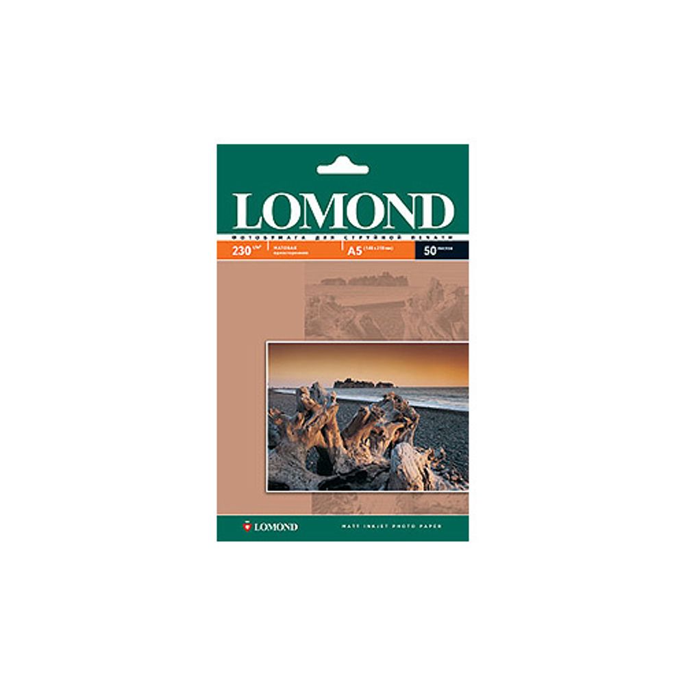 0102069 Lomond Бумага А5 (матовая) 230г/м2 (50 л) односторонняя | Lomond