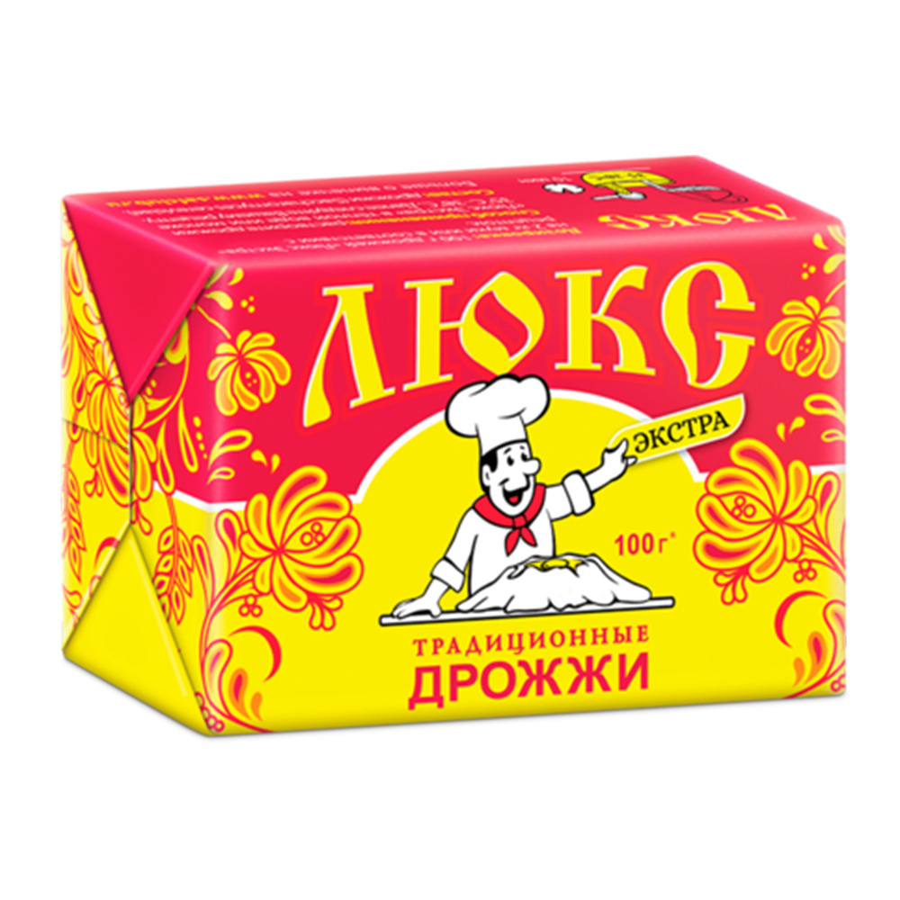 Дрожжи Хлебопекарные Прессованные Люкс Экстра 100г