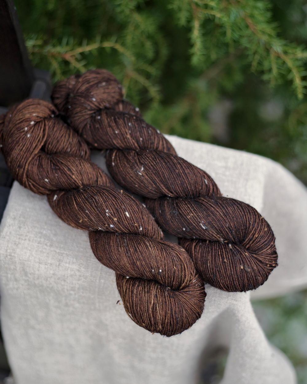 Носочный твид "Кофейный"