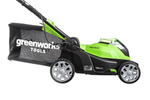 Газонокосилка Greenworks G40LM41 40V (40 см) аккумуляторная -  АКБ 4 А/Ч зарядка G40UCM2M / 40V 2A