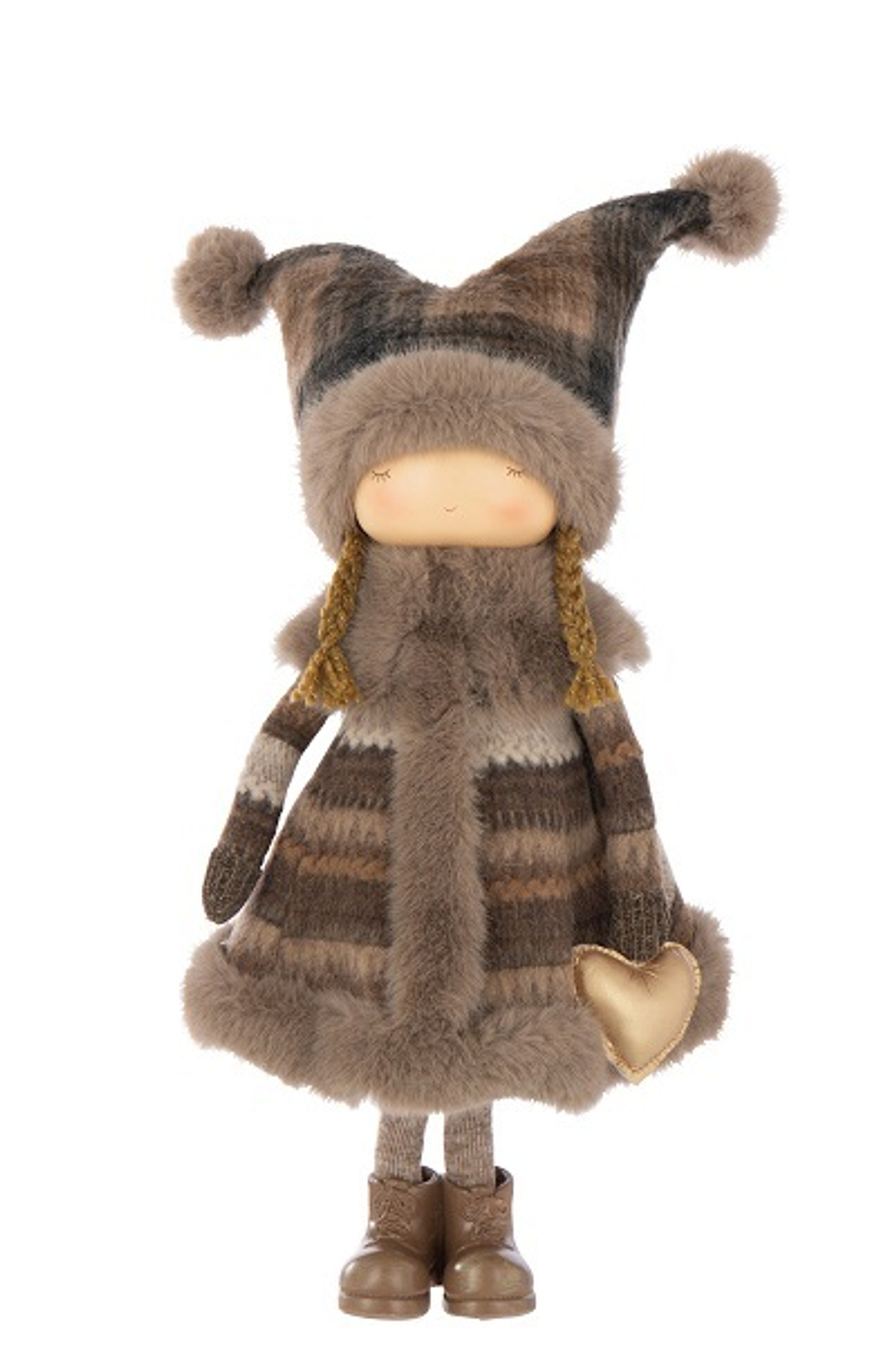 Декор "Девочка с сердечком" большая 23x19x48см