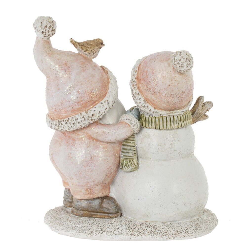 GAEM Фигурка декоративная "Гном и снеговик", L10 W6 H12 см