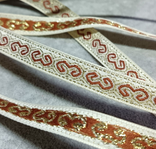 Тесьма жаккард люрекс, ш. 1,5 см