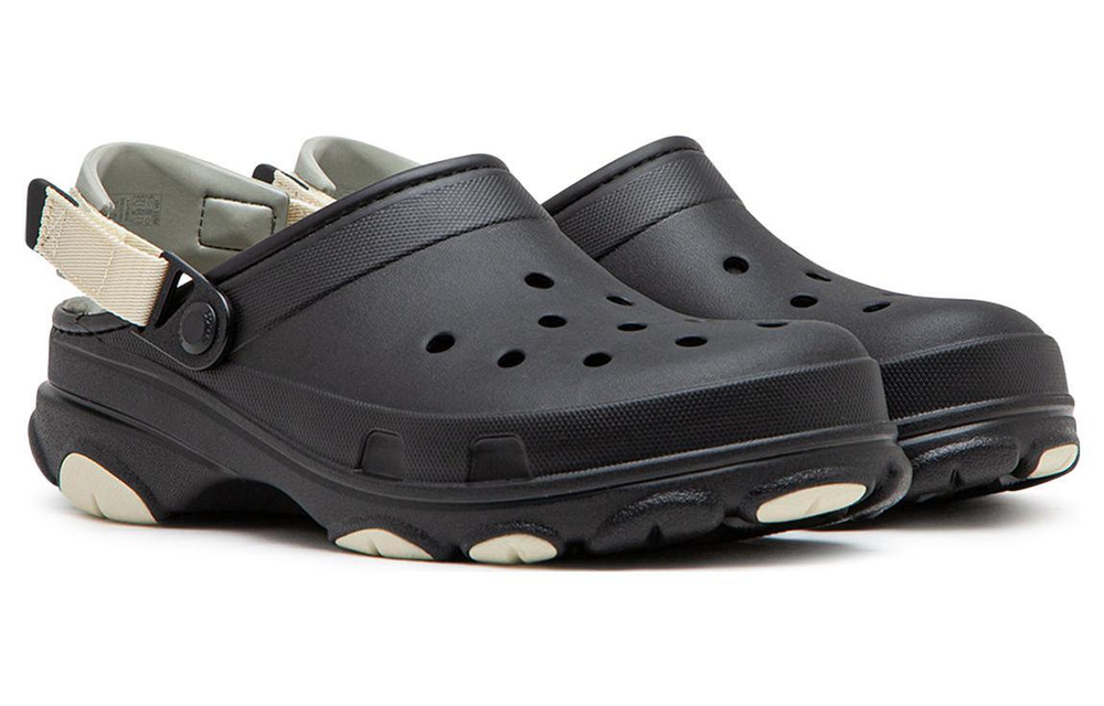 Crocs comfortable and simple hole shoes for men and women in the same style black