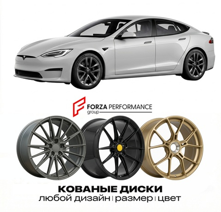 КОВАНЫЕ ДИСКИ для Tesla Model S II Plaid 2021-2026 Тесла