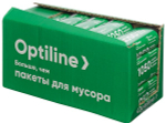 Мешки для мусора Optilinе Особо прочные, 35 литров, черные, 30 штук в рулоне