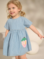 Платье для девочки Next E79-574, Синий, Белый