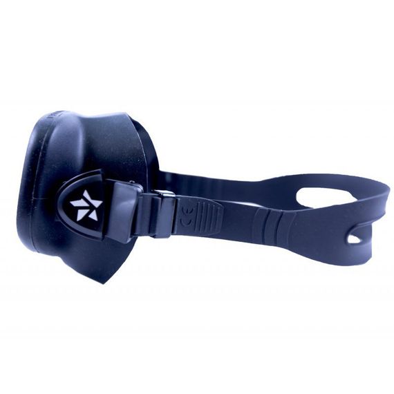 Маска безрамочная с носовым клапаном Sargan Сейм Черный силикон