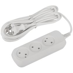 Удлинитель электрический ЭРА UDL-10-350 Greenline 3 розетки без заземления 5м ПВС 2x0.75мм2