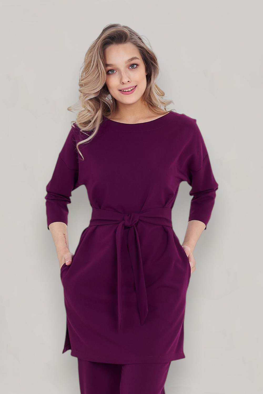 Блуза медицинская женская | Бл-365 3/4 либерти люкс