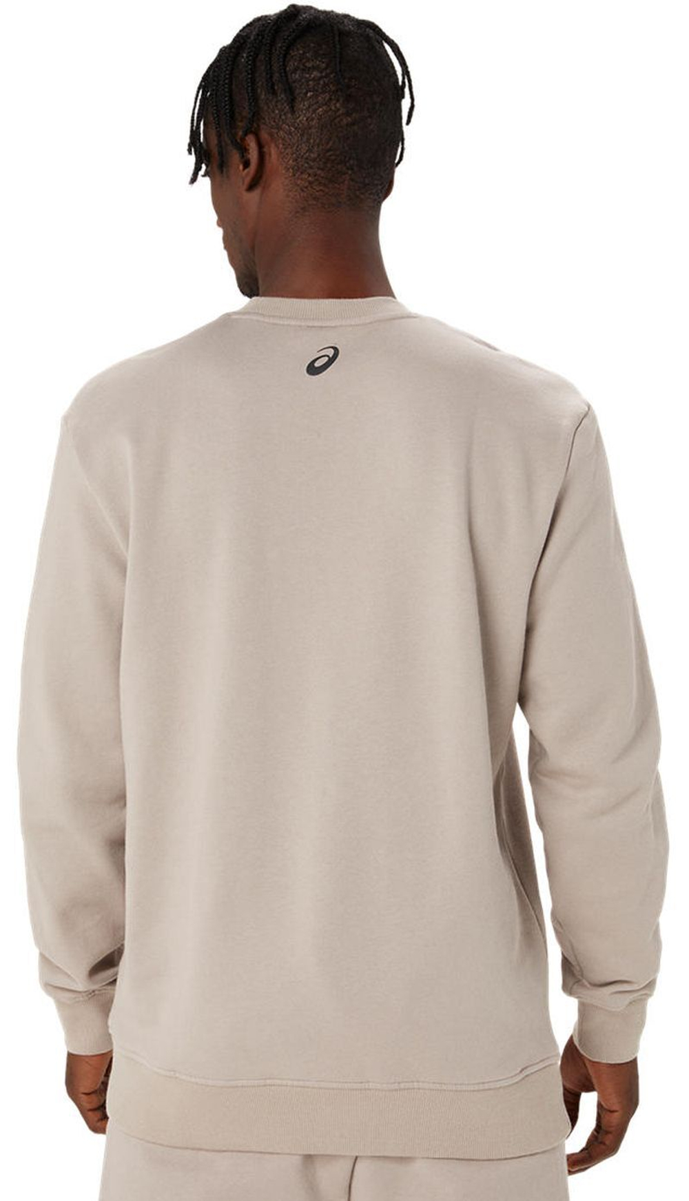 Мужская теннисная кофта Asics Sweat Shirt - лунный камень/графитовый серый