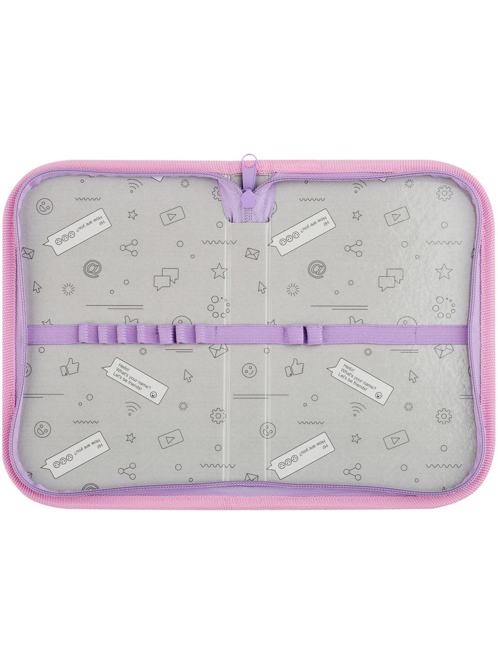 Пенал 1 отделение 20х13см ламинированный картон (ПК1-59943)