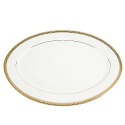 Блюдо сервировочное "Красота" 35*24*2см. (фарфор) (подарочная упаковка)