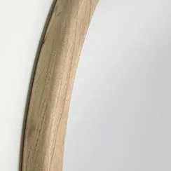 Круглое зеркало Alum из массива минди 100 см