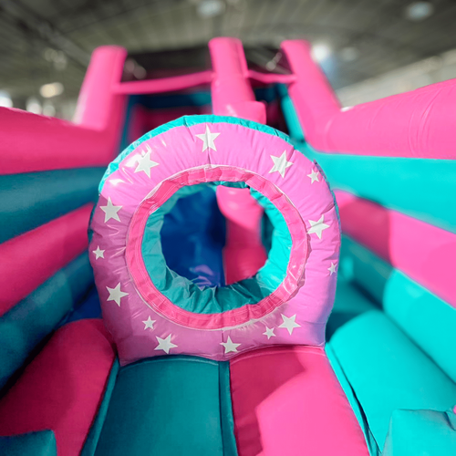 Коммерческий надувной батут «Бирюзовая долина»,  5*2,5*3 м