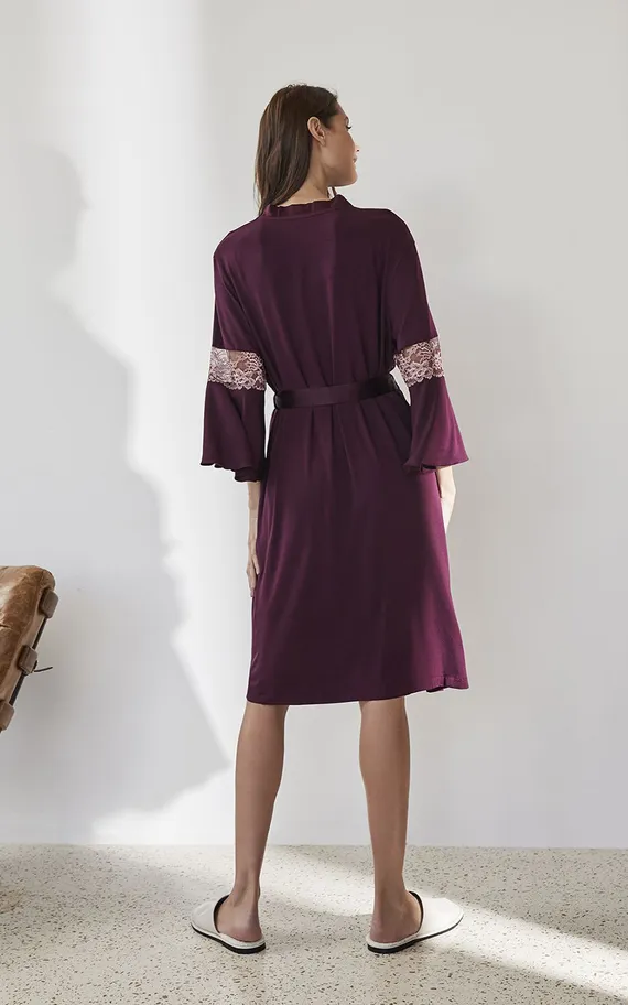 Халат 51948-1 Сливовый вино