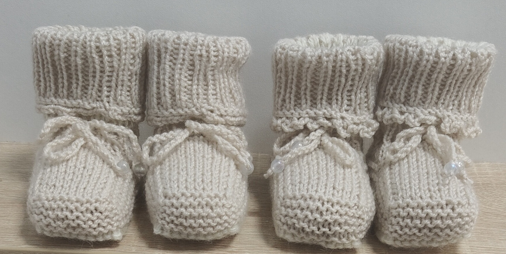 Пинетки детские бесшовные от 1-го года до 1,5 лет ручная работа