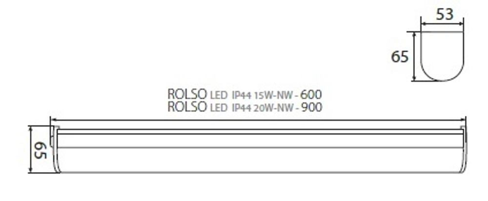 Настенный светильник для ванной KANLUX ROLSO LED IP44 15W 4000К NW