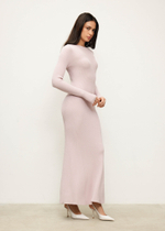 Платье PETRA с длинным рукавом, пыльная роза