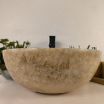 Каменная раковина из оникса Bowl Yellow BO-04727 (45*45*17) 0200 из натурального камня