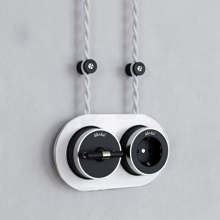 Изолятор Werkel Vintage черный матовый (100шт) W6433408 4690389202834