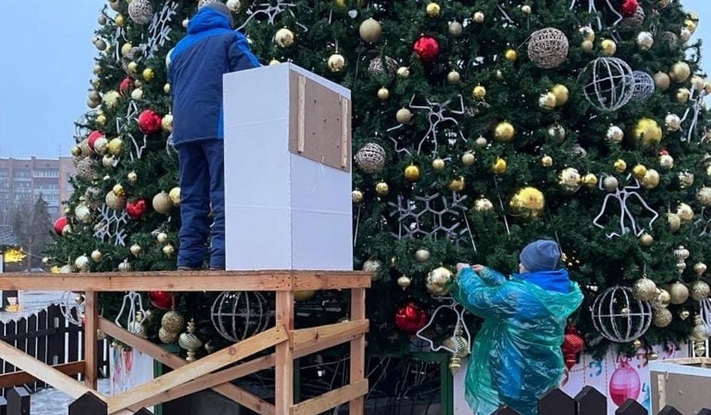 Большие шары на елку