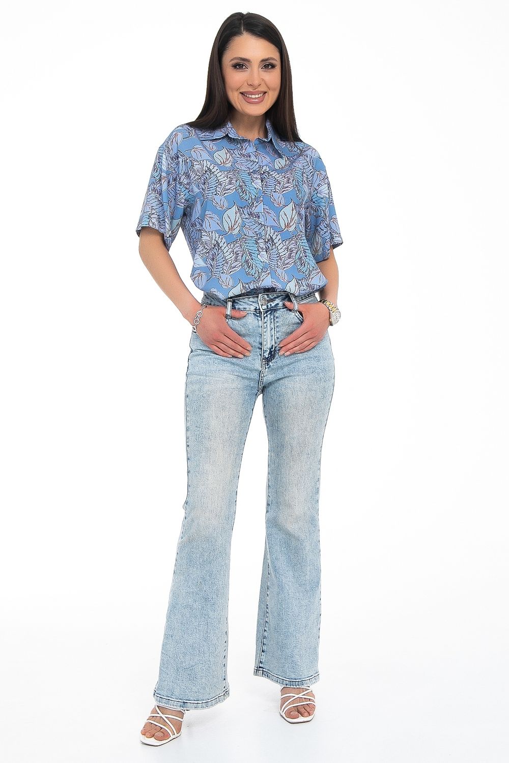 Рубашка Отличная (блу) Diolche