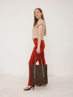 сумка большая через плечо шоппер тканевый