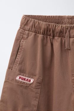 ZARA X PUKAS БРЮКИ КАРГО PUKAS SURF, КОРИЧНЕВЫЙ