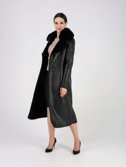 Дубленка зимняя натуральная длинная