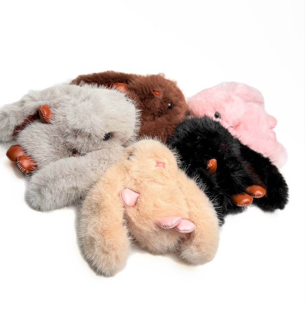 Мягкий брелок "Зайки" 11 см оптом